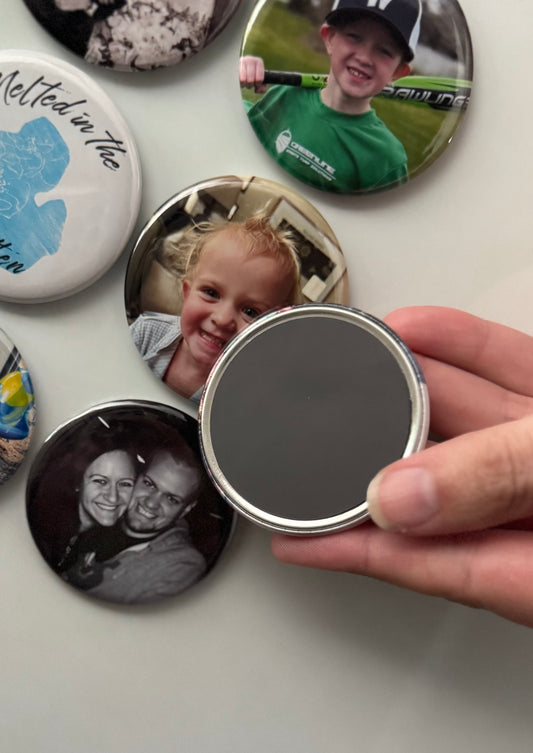 2.25" Round Photo Magnets (Set of 9)